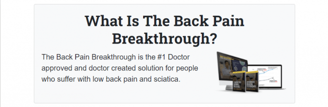 What is Backpain Breakthrough