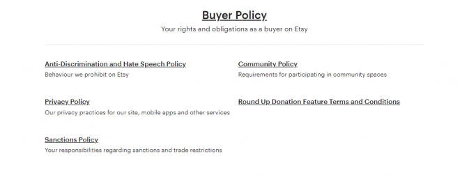 Buyers Policy